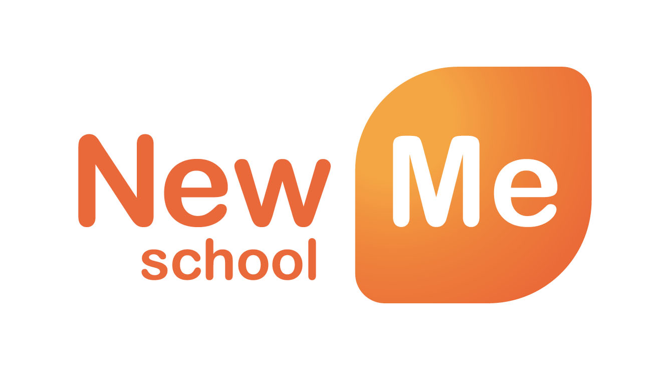 E new ru. Me School лого. New me.